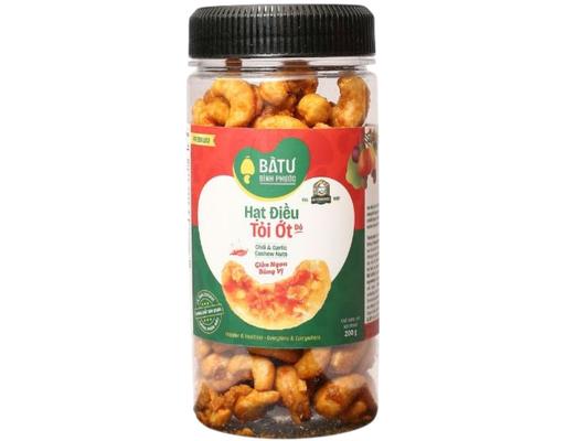 Hạt Điều Tỏi Ớt Đỏ Hộp 200g Bà Tư
