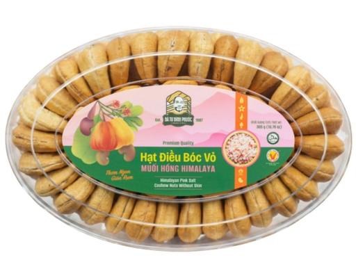 Hạt Điều Vỏ Lụa Muối Hồng Himalaya Hộp 400g Bà Tư