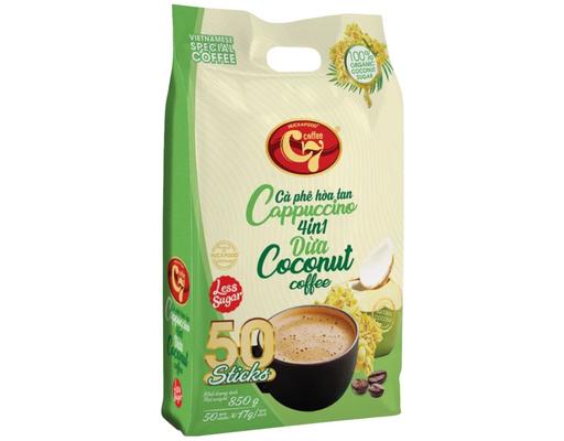 Cà Phê Hòa Tan 4in1 Vị Dừa Ít Đường 17gx50 C7