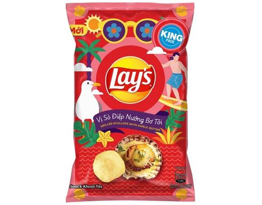 Snack Khoai Tây Vị Sò Điệp Nướng Bơ Tỏi 88g Lay's
