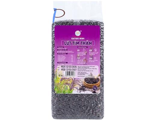 Gạo Lứt Tím Than 1Kg Bảo Minh