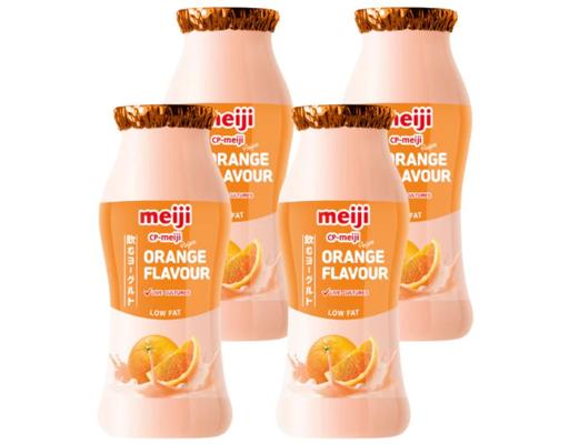 Lốc 4 Hộp Sữa Chua Uống Vị Cam 85ml Meiji