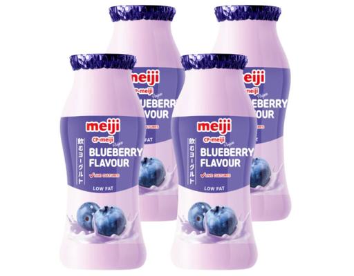 Lốc 4 Sữa Chua Uống Vị Việt Quất 85ml Meiji