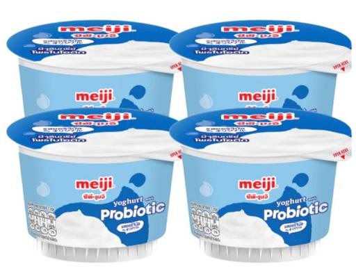Lốc 4 Hộp Sữa Chua Ăn Vị Nguyên Chất 4 x 90g Meiji