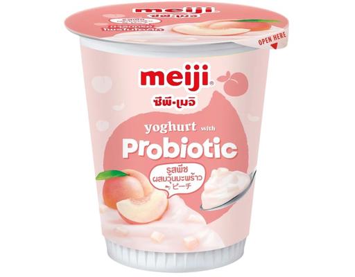 Thực Phẩm Bổ Sung Sữa Chua Thạch Dừa Vị Đào 135g Meiji