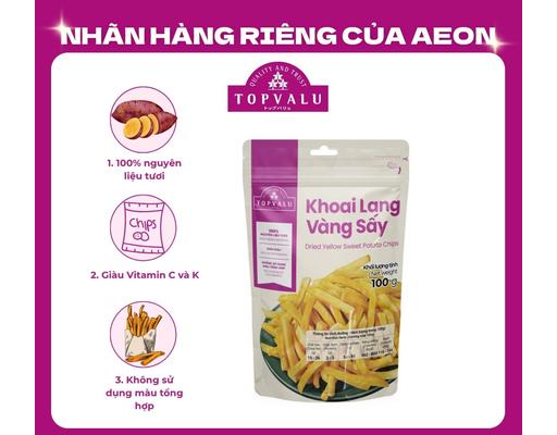 Khoai Lang Vàng Sấy 100g TOPVALU