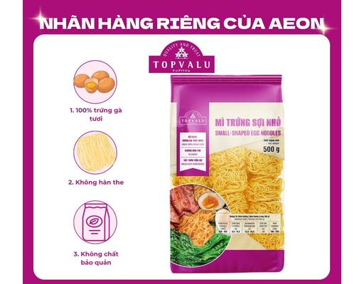 Mì Trứng Sợi Nhỏ 500g TOPVALU