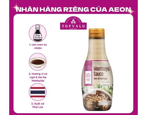 Nước Xốt Mentsuyu 200ml TOPVALU