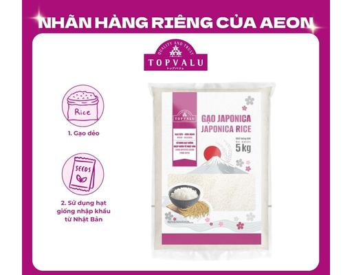 Gạo Japonica Topvalu 5Kg Túi TOPVALU