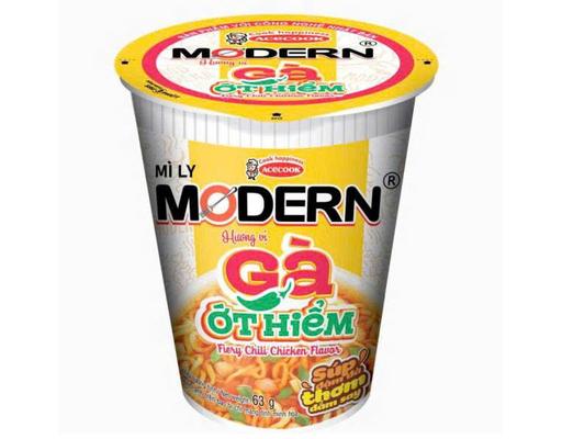 Mì Ly Modern Hương Vị Gà Ớt Hiểm 63g ACECOOK