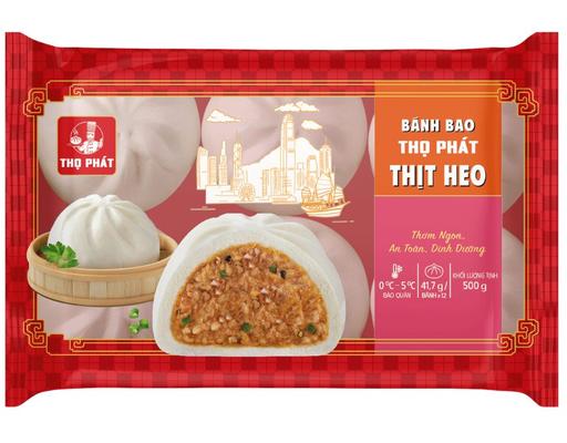 Bánh Bao Nhân Thịt 12 Cái 500g Thọ Phát