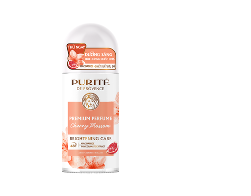Lăn Khử Mùi Dưỡng Sáng Hương Hoa Anh Đào 50ml Purite
