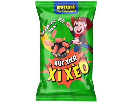 Xúc Xích Tiệt Trùng Xì Xèo Xốt Phô Mai Bắp Bơ 30g Heo Cao Bồi