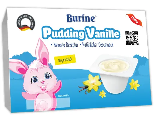 Pudding Vanille Cho Bé 50gx6 (6M+) Burine