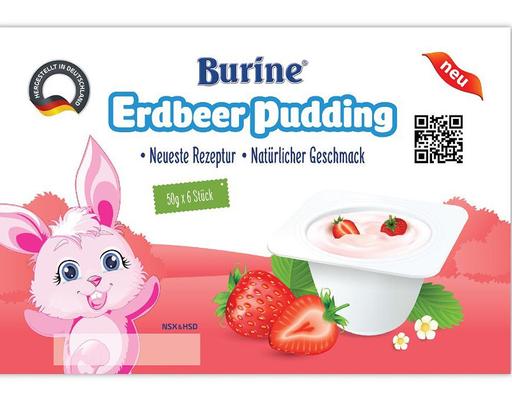 Pudding Dâu Cho Bé 50gx6 (6M+) Burine