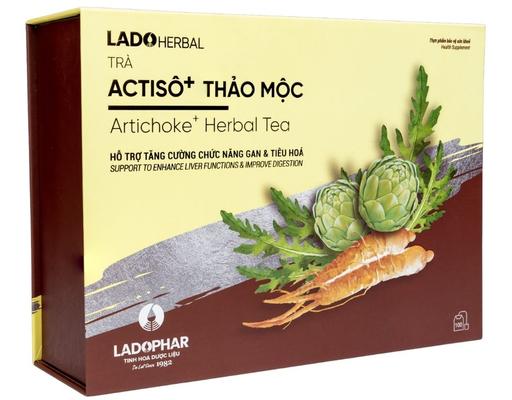 Trà Túi Lọc Lado Actisô Thảo Mộc 200g Ladophar