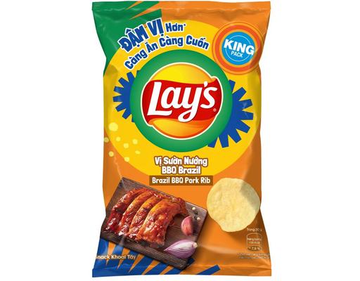 Snack Khoai Tây Vị Sườn Nướng BBQ 50g Lay's