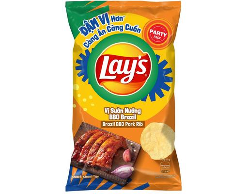 Snack Khoai Tây Vị Sườn Nướng BBQ 95g/90g Lay's