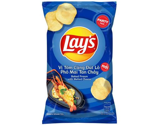 Snack Tôm Càng Đút Lò Phô Mai 90g Lay's