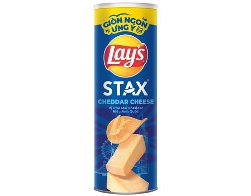 Snack Vị Phô Mai Cheddar Anh Quốc 90g Lay's Stax