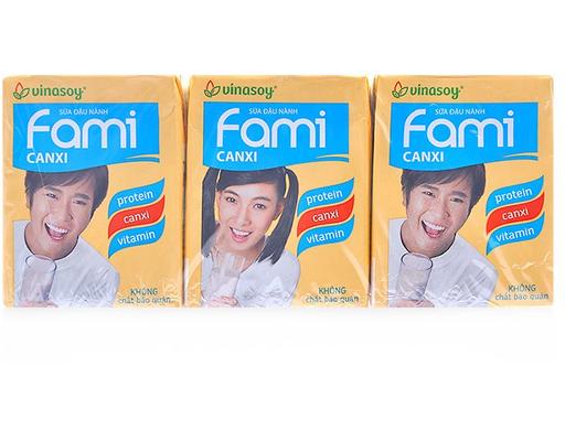 Lốc 6 Hộp Sữa Đậu Nành Canxi 200ml Fami