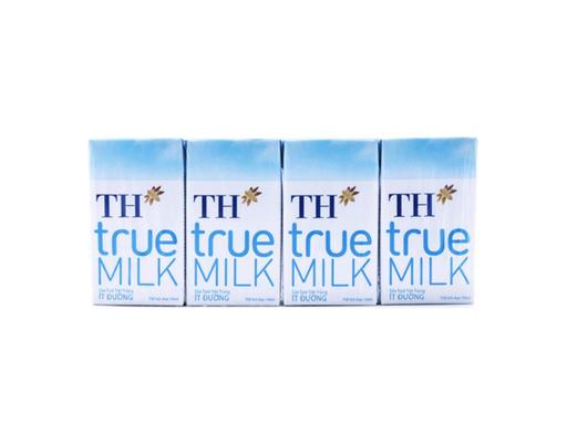 Lốc 4 Hộp Sữa Tươi Tiệt Trùng Ít Đường Th True Milk 110ml TH True Milk