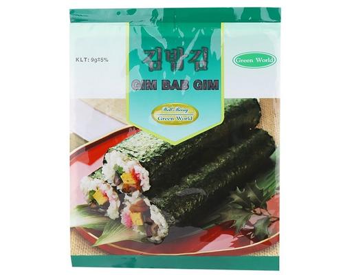 Rong Biển Cuộn Cơm Gim Bab Gim 9g Green World