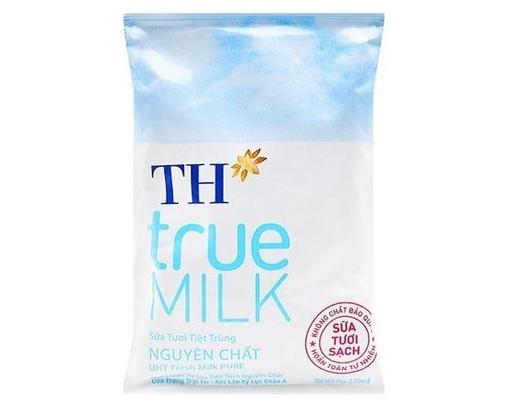 Sữa Tươi Tiệt Trùng Nguyên Chất Th True Milk Bịch 220ml TH True Milk