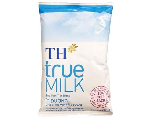 Sữa Tươi Tiệt Trùng Ít Đường Th True Milk Bịch 220ml TH True Milk