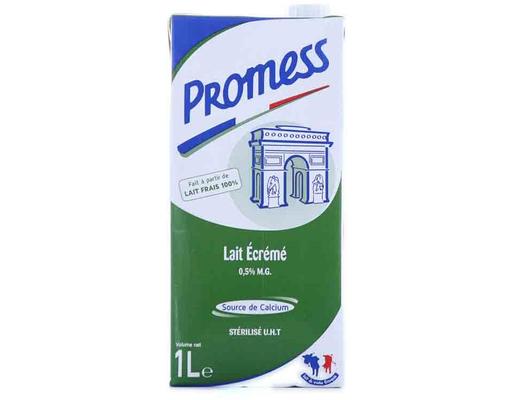 Sữa Tươi Tiệt Trùng Promess Không Béo Hộp 1L Promess
