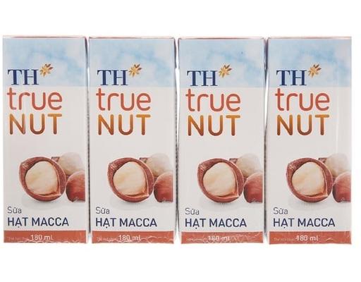 Lốc 4 Hộp Sữa Hạt Macca Th True Nut 180ml TH True Nut