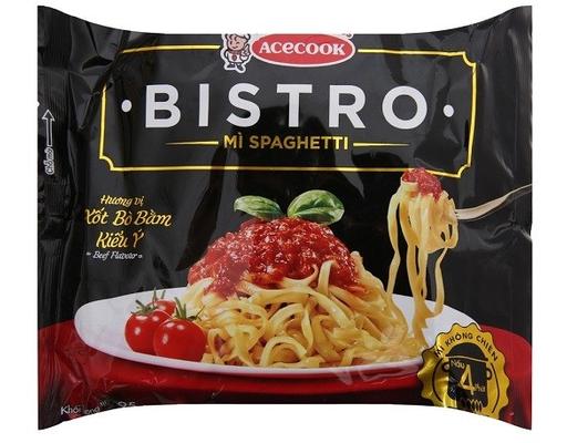 Mì Spaghetti Bistro Acecook Xốt Bò Bằm Kiểu Ý Gói 95G ACECOOK