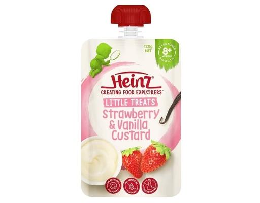 Hỗn Hợp Custard Dâu Vanilla 8M+ 120g Heinz