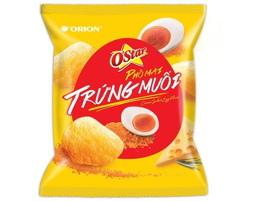 Snack Khoai Tây Vị Phô Mai Trứng Muối 56g O'star