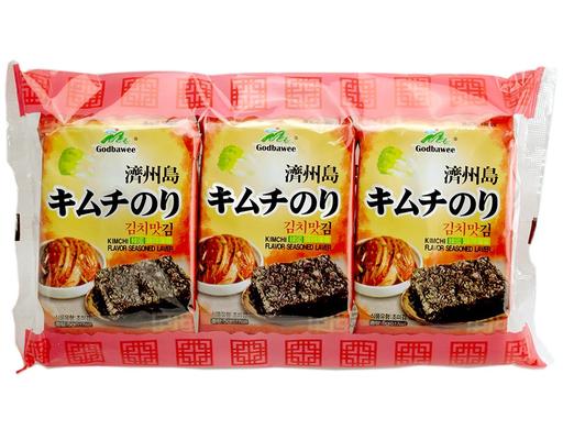 Lốc 3 Gói Rong Biển Vị Kim Chi Miyuk Kimchi 5g Godbawee
