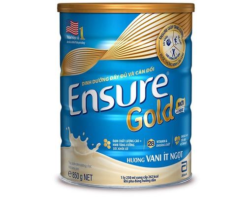 Sữa Bột Ít Ngọt Hương Vani 850g Ensure