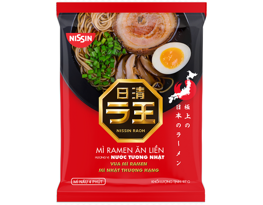 Mì Ramen Ăn Liền Nước Tương Nhật Nissin Gói 97G Nissin