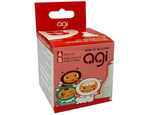 Núm Vú Cổ Hẹp Silicone Size S Agi