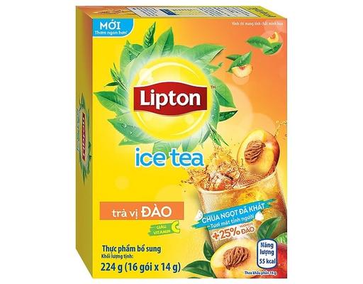 Trà Đào Hòa Tan Tươi Mát Tỉnh Người - 16 gói x 12g (192g) Lipton