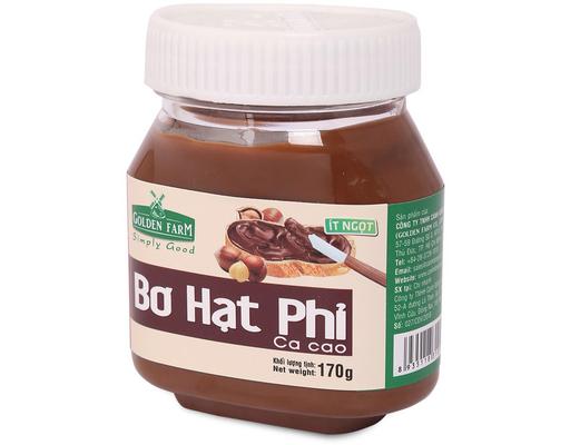 Bơ Hạt Phỉ Cacao 170g Golden Farm