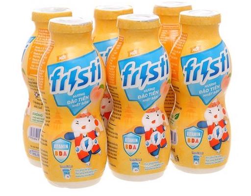 Lốc 6 Chai Sữa Chua Uống Hương Đào Tiên 80ml Fristi