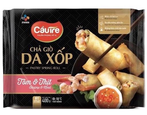 Chả Giò Da Xốp Nhân Tôm Và Thịt 400g CJ Cầu Tre