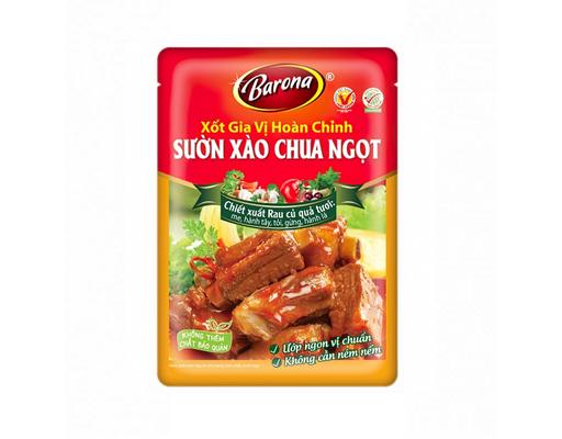 Sốt Gia Vị Hoàn Chỉnh Sườn Xào Chua Ngọt Barona