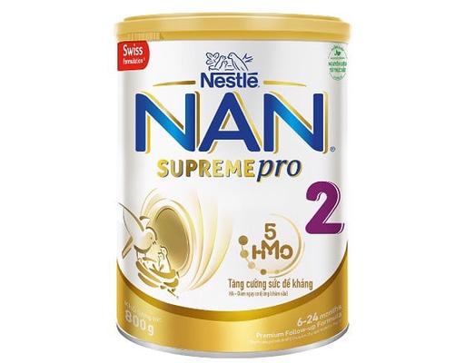 Sữa Bột Supreme Pro Số 2 Bổ Sung 5HMO Cho Bé 6-24 Tháng 800g Nestlé