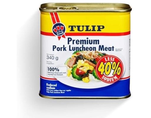 Thịt Hộp Pork Luncheon Meat 40% Less Sodium 340g Tulip