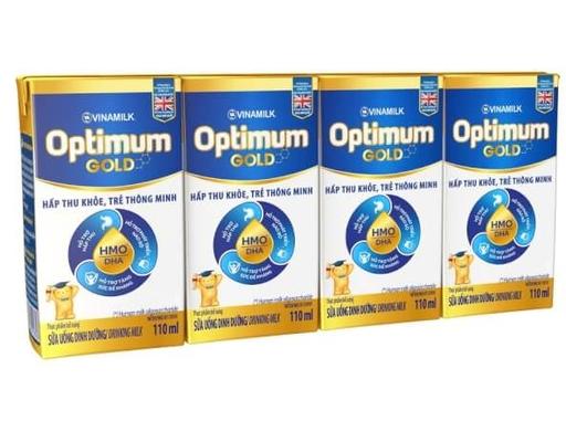 Lốc 4 Hộp Sữa Uống Dinh Dưỡng Optimum Gold 110ml Vinamilk