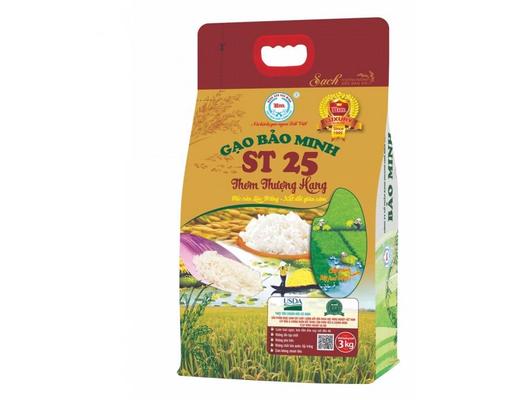 Gạo ST25 Thơm Thượng Hạng 3kg Bảo Minh