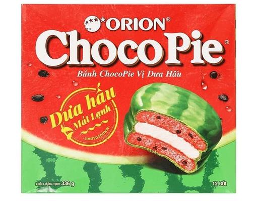 Hộp 12 Bánh Chocopie Vị Dưa Hấu 336g Orion