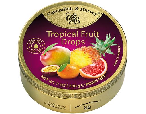 Kẹo Ngậm Hương Trái Cây Nhiệt Đới Tropical Fruit 200g C&H