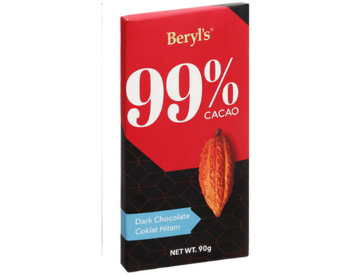 Socola Zero Đen 99% Không Đường 90g Beryl's